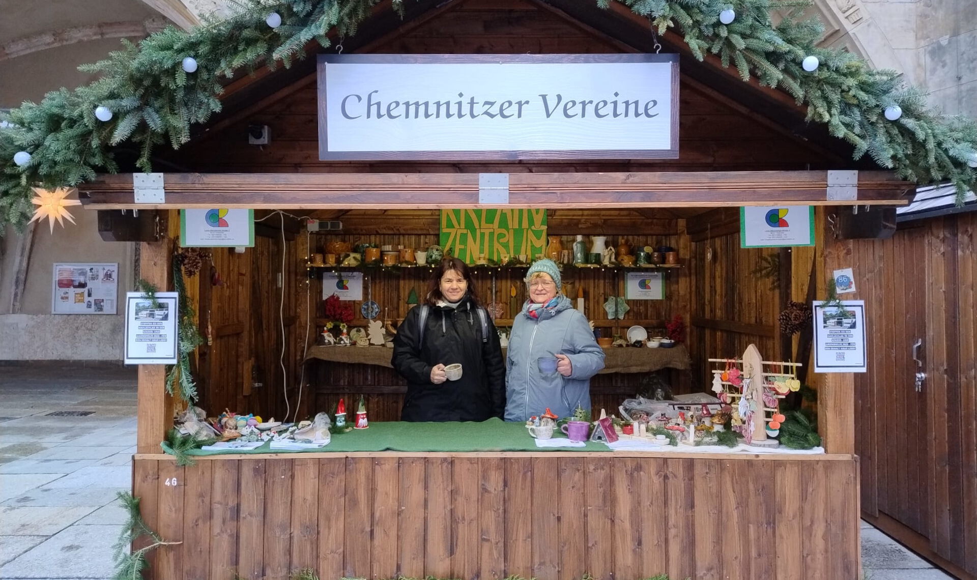 Kreativzentrum und Haus Liddy auf dem Weihnachtsmarkt