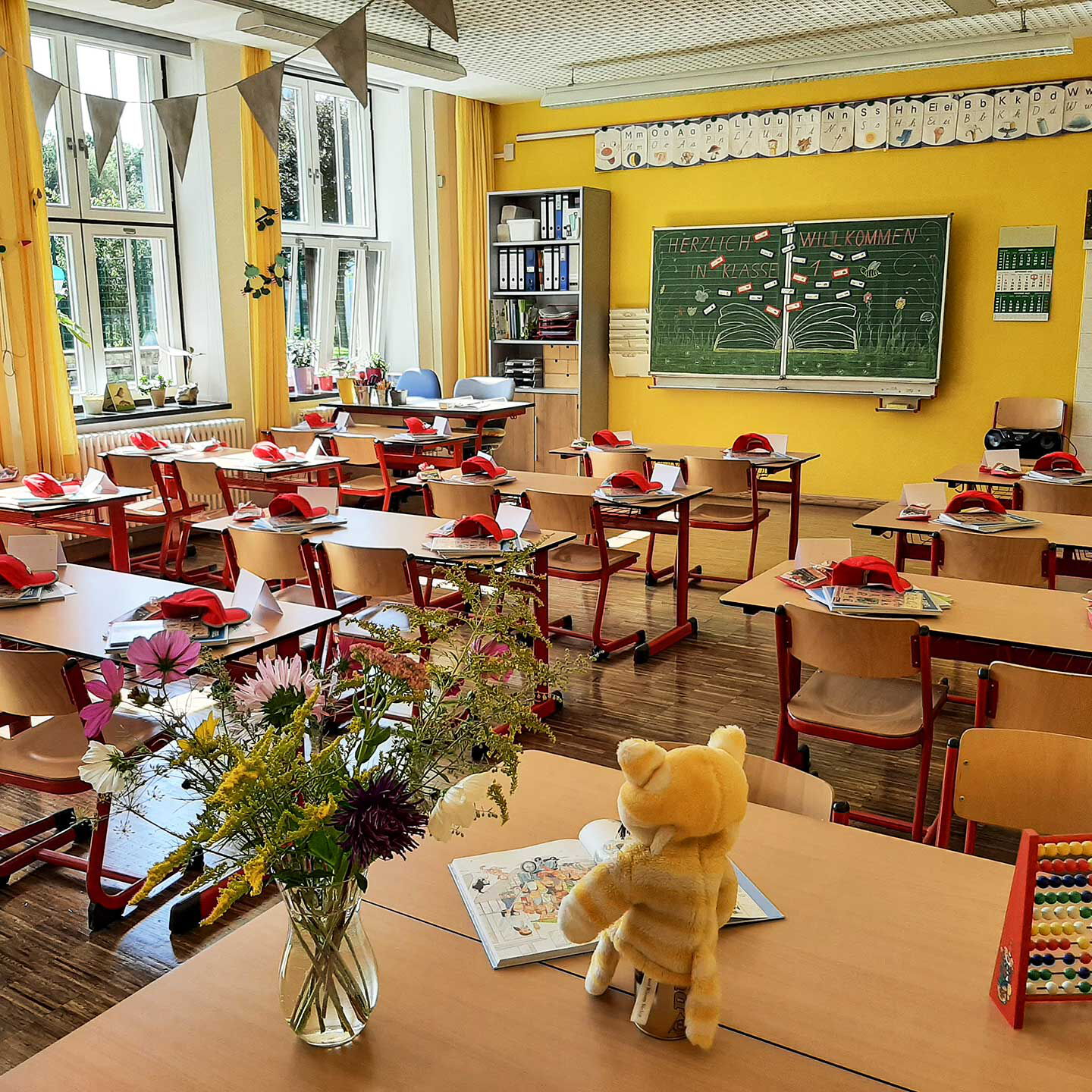 Ein Klassenzimmer der Grundschule Annenschule.