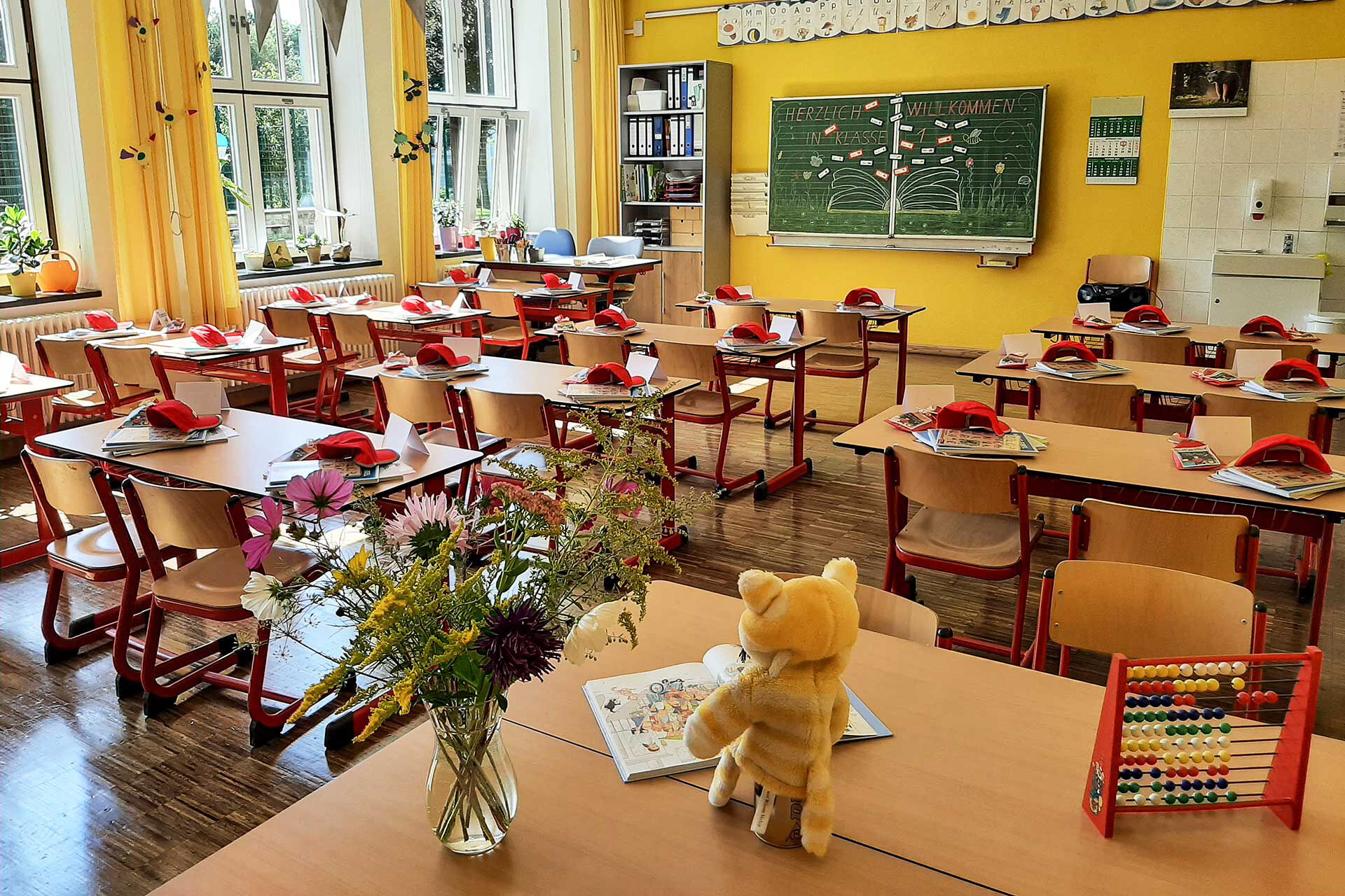 Ein Klassenzimmer der Grundschule Annenschule.